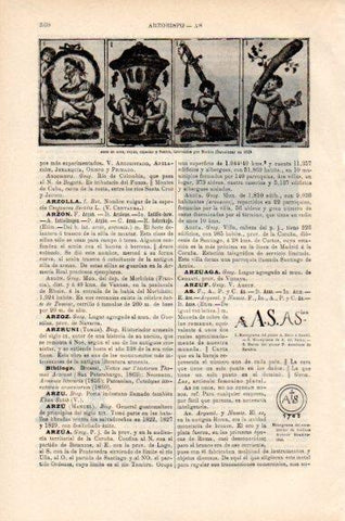 LAMINA V51310: Ases de una baraja por Nockin en 1825