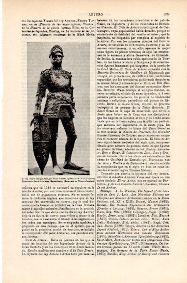 LAMINA V51309: Rey Arturo de Inglaterra por P. Vischer