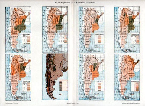 LAMINA V51327: Mapas especiales de Argentina