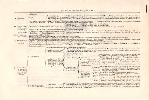 LAMINA V51350: Plan para la exposicion del articulo Papa