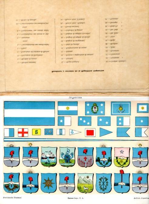 LAMINA V51337: Banderas y escudos de Argentina