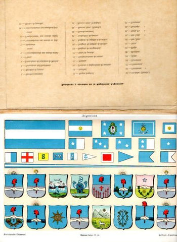 LAMINA V51337: Banderas y escudos de Argentina