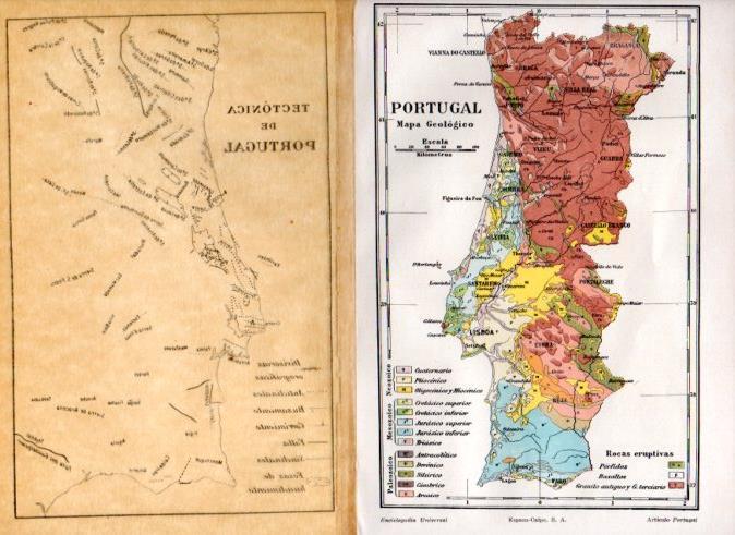 LAMINA V51336: Mapa geologico de Portugal