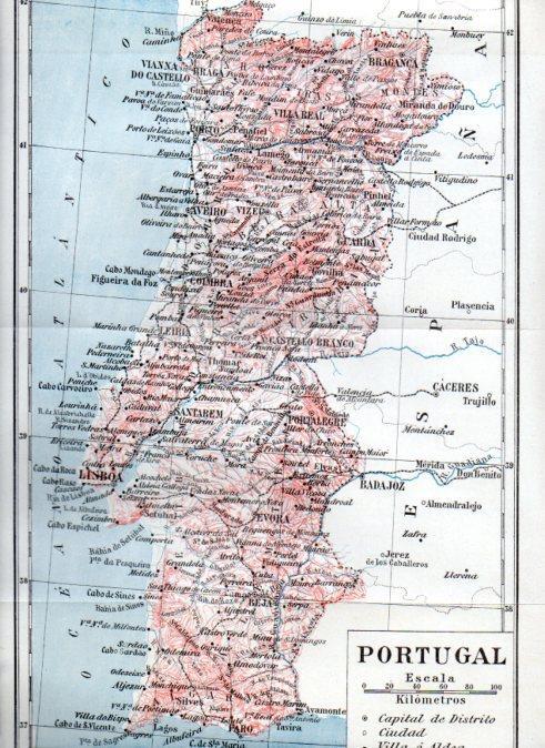 LAMINA V51334: Mapa de Portugal