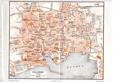 LAMINA V51332: Plano de Palermo, Italia