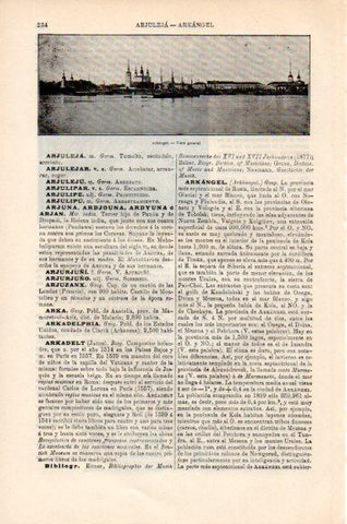 LAMINA V51262: Vista general de Arkangel, Rusia