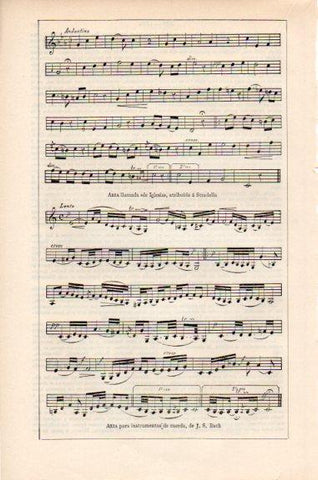 LAMINA V51252: Aria para instrumentos de cuerda por Bach