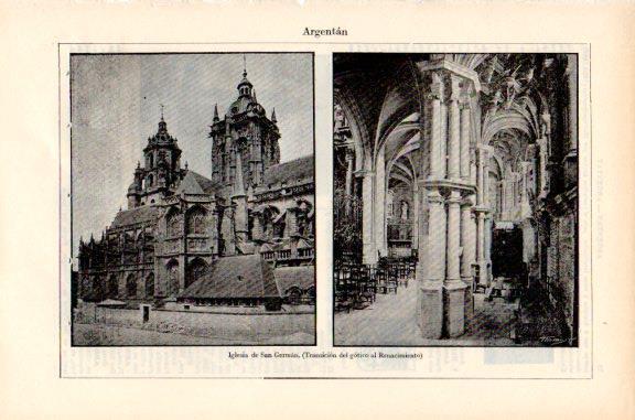 LAMINA V51245: Igelsia de San German en Argentan, Francia
