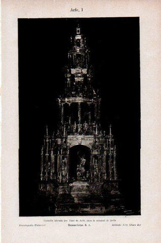 LAMINA V51242: Custodia de la catedra de Avila