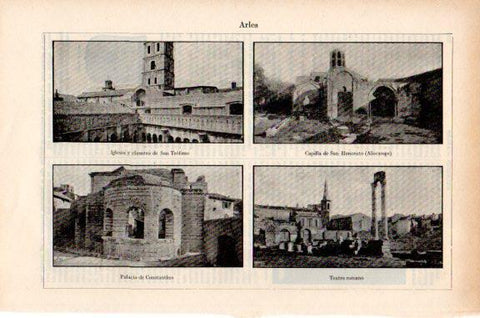 LAMINA V51265: Monumentos en Arles, Francia