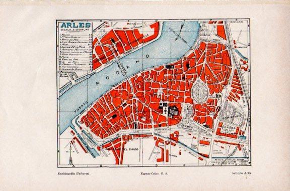 LAMINA V51266: Plano de Arles, Francia