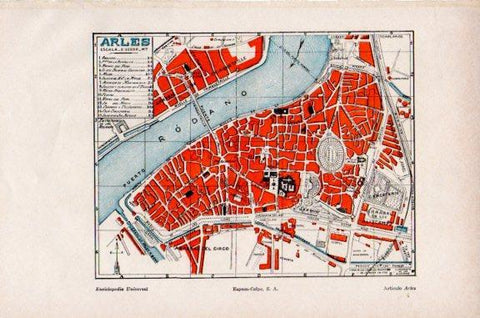 LAMINA V51266: Plano de Arles, Francia