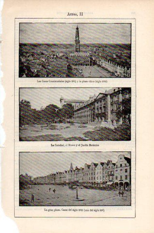 LAMINA V51290: Vistas varias de Arras, Francia