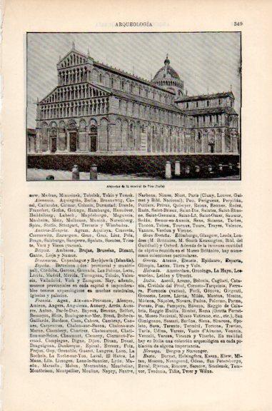 LAMINA V51283: Arquerias de la catedral de Pisa