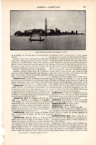 LAMINA V51279: Isla de los Armenios, laguna de Venecia