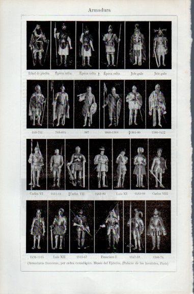 LAMINA V51274: Armaduras de Francia, Museo del Ejercito