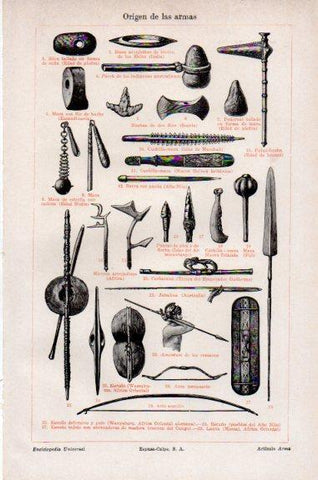 LAMINA V51270: Origen de las armas
