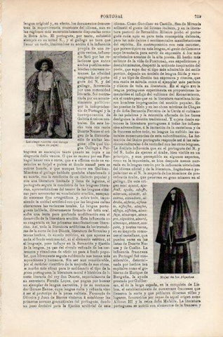 LAMINA V50971: Mujer de los Algarbes, Portugal