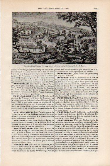 LAMINA V50962: Port-Royal des Champs grabado