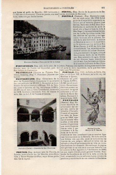 LAMINA V50960: Vista de Portofino, Italia