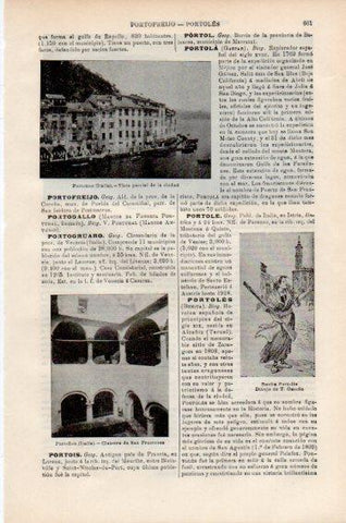 LAMINA V50960: Vista de Portofino, Italia