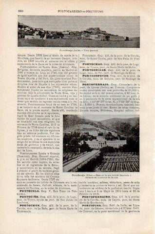 LAMINA V50959: Vista y casa en que habito Napoleon en Portoferrajo, Italia