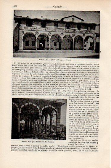LAMINA V50950: Portico hospital de Ceppo en Pistoya, Italia