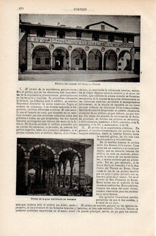 LAMINA V50950: Portico hospital de Ceppo en Pistoya, Italia