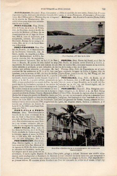LAMINA V50977: Faro de Port-Vendres, Francia