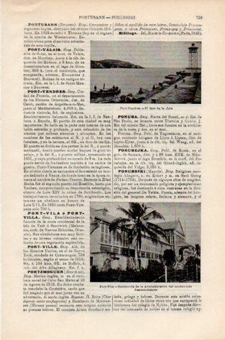 LAMINA V50977: Faro de Port-Vendres, Francia