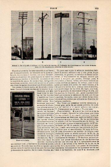 LAMINA V50986: Tipos de postes