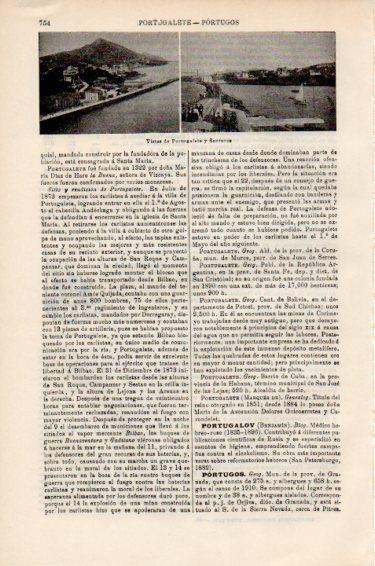 LAMINA V50976: Vistas de Portugalete y Santurce, Vizcaya