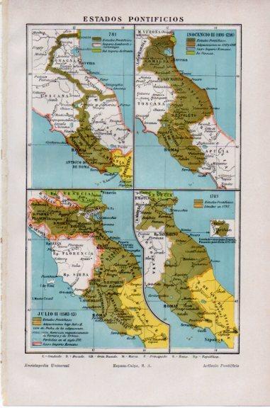 LAMINA V50899: Mapas de los Estados Pontificios