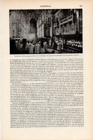 LAMINA V50897: Pontificial griego en San Juan de Letran