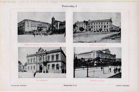 LAMINA V50893: Diputacion, Cuartel San Fernando y Ayuntamiento de Pontevedra