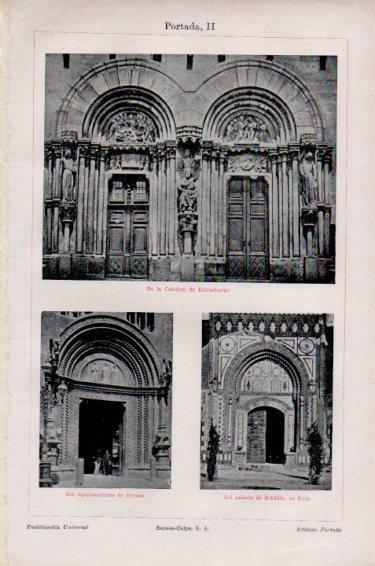LAMINA V50941: Catedral de Estrasburgo y Ayuntamiento de Perusa