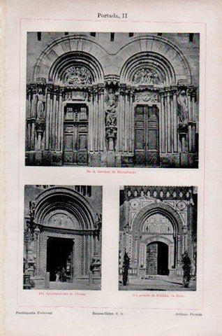 LAMINA V50941: Catedral de Estrasburgo y Ayuntamiento de Perusa