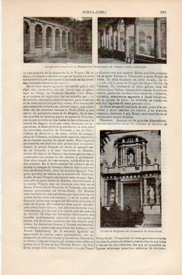 LAMINA V50938: Cartuja de Porta-Coeli, Valencia