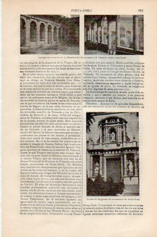 LAMINA V50938: Cartuja de Porta-Coeli, Valencia