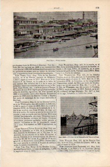 LAMINA V50936: Vistas de Port Said, Egipto