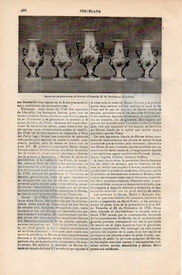 LAMINA V50920: Jarrones de porcelana de Sevres