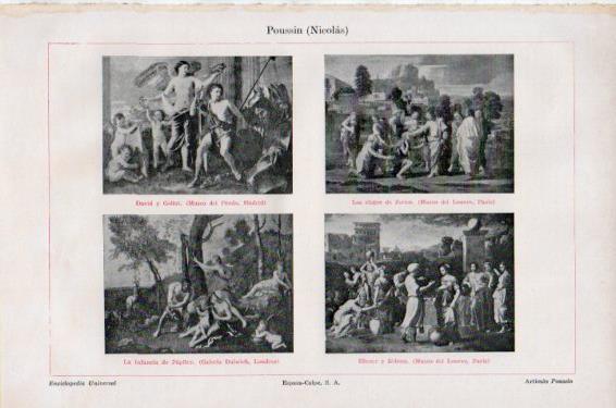 LAMINA V51004: Obras varias por Nicolas Poussin