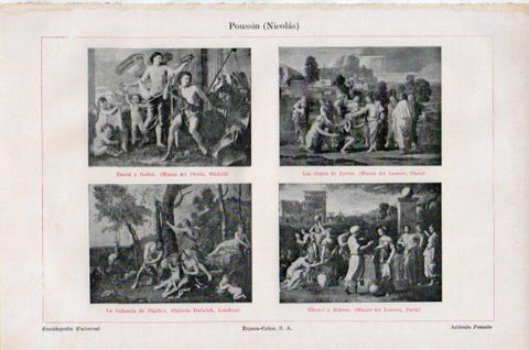 LAMINA V51004: Obras varias por Nicolas Poussin