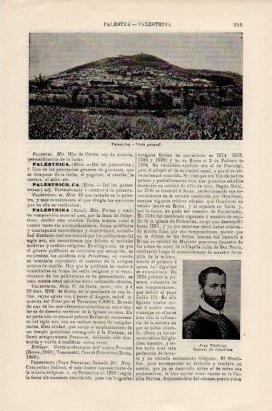 LAMINA V51085: Vista de Palestrina, Italia