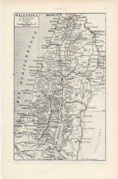 LAMINA V51083: Mapa de Palestina