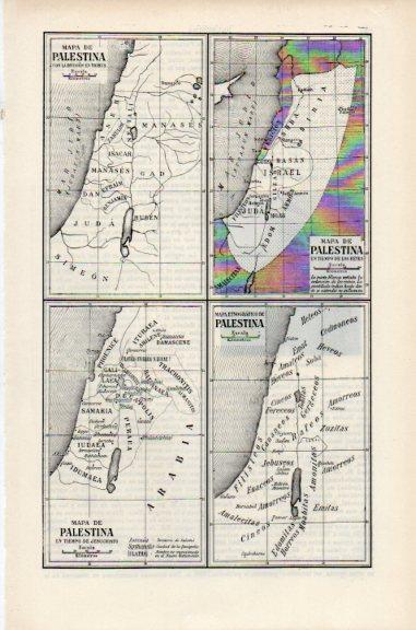 LAMINA V51082: Mapas de Palestina