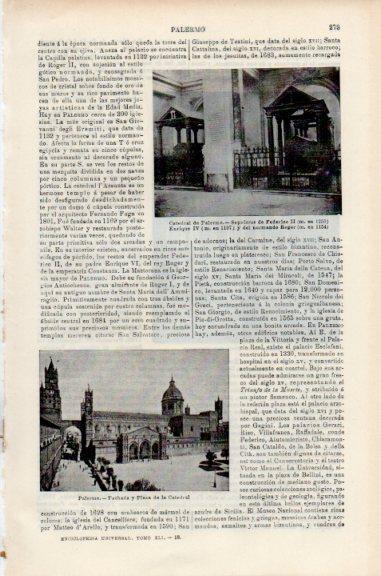 LAMINA V51078: Plaza de la Catedral en Palermo, Italia