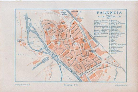 LAMINA V51072: Plano de Palencia