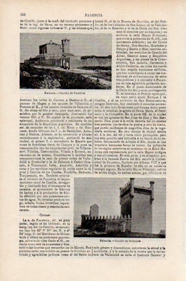 LAMINA V51070: Castillos de Paradilla y Belmonte en Palencia