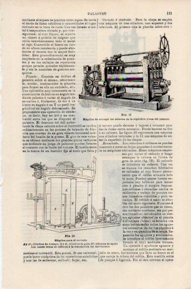 LAMINA V51067: Maquina para el curvado del palastro